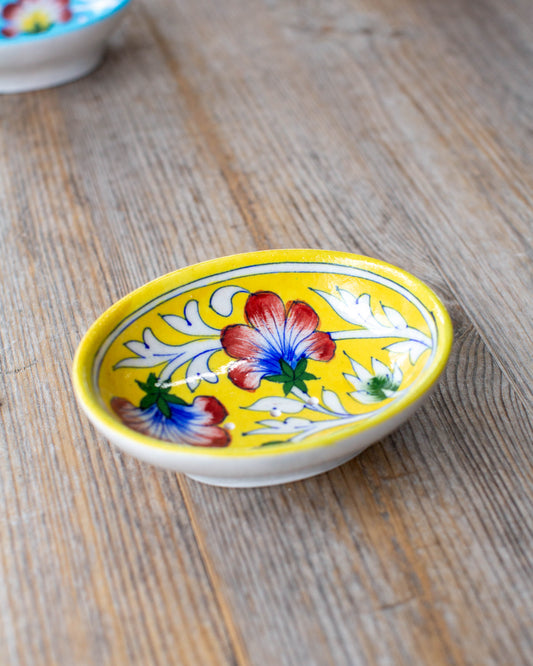Yellow Jaipur Soap Holder