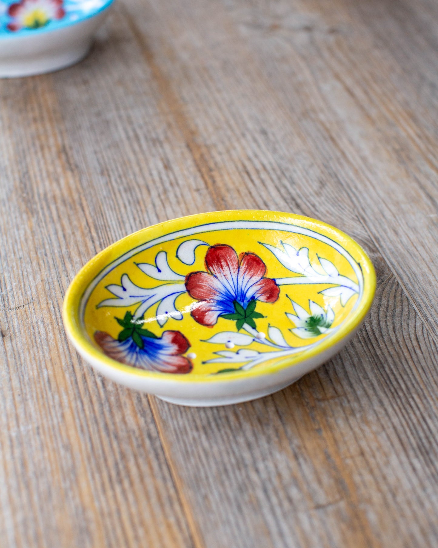 Yellow Jaipur Soap Holder