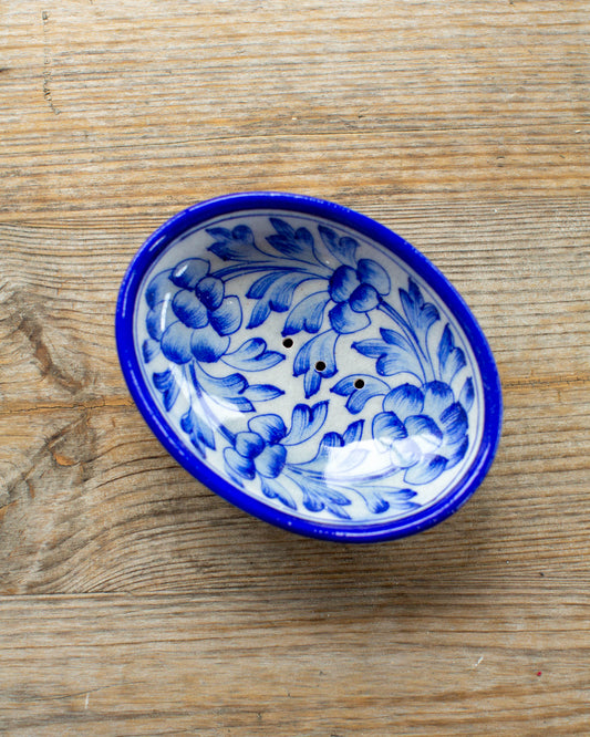 Blue & White Jaipur Soap Holder