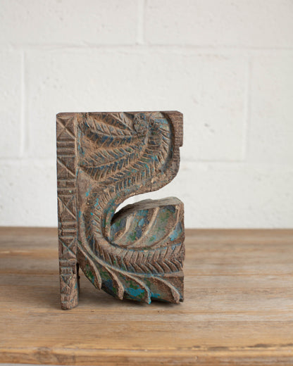 Wooden Carved Candle Pillar - 1