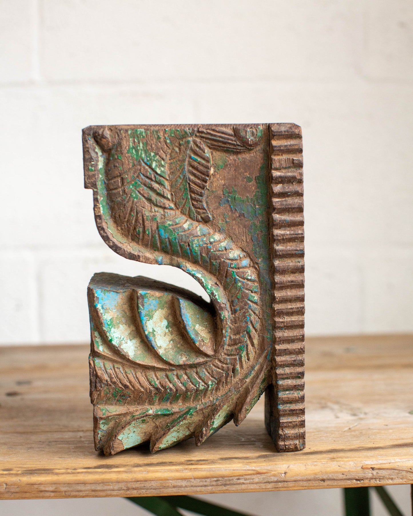 Wooden Carved Candle Pillar - 1