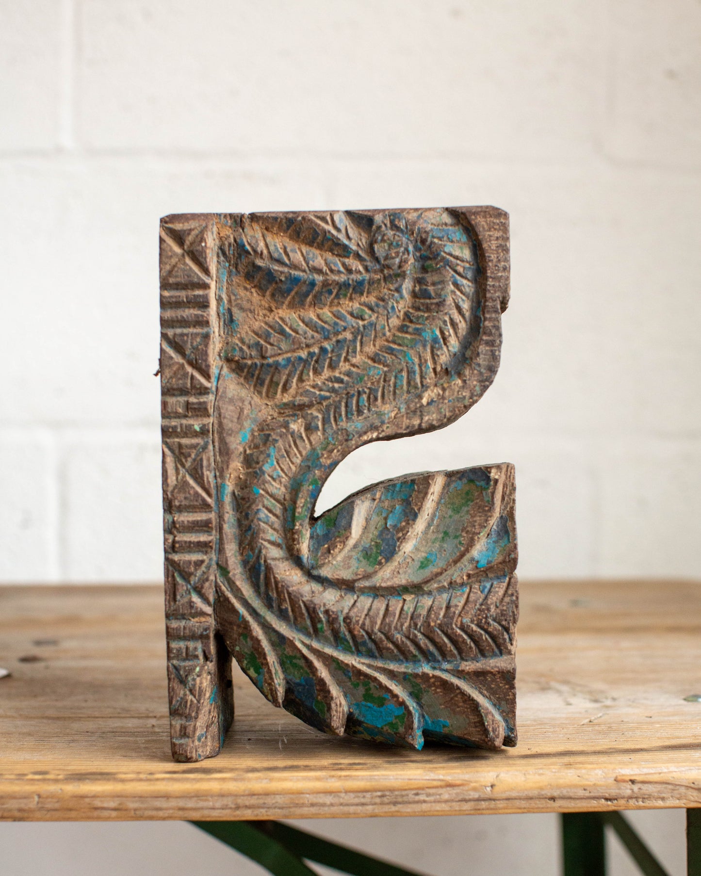 Wooden Carved Candle Pillar - 1