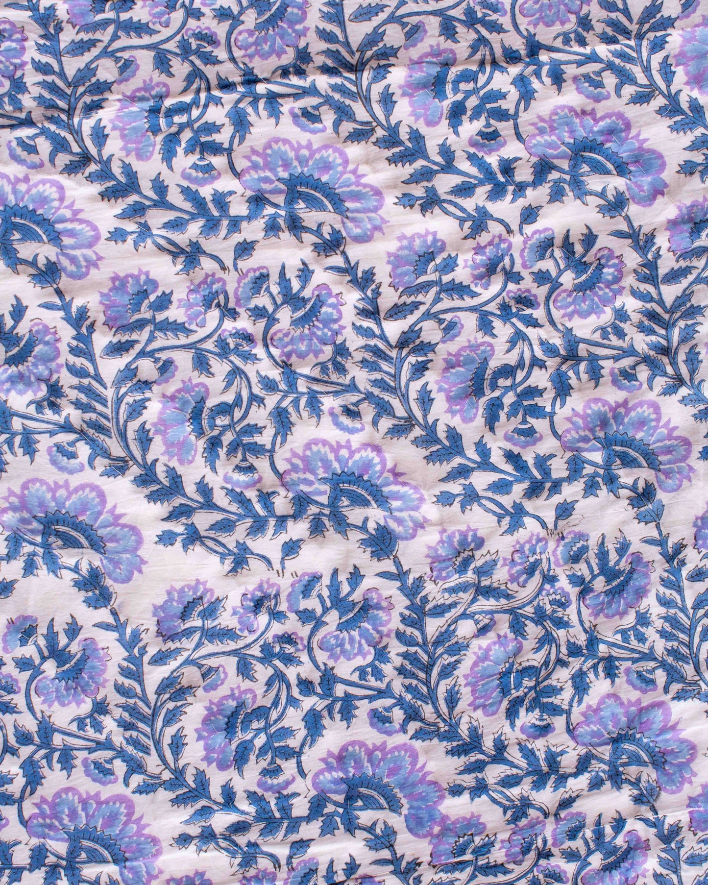 Print Block Padded Quilt - Grafton