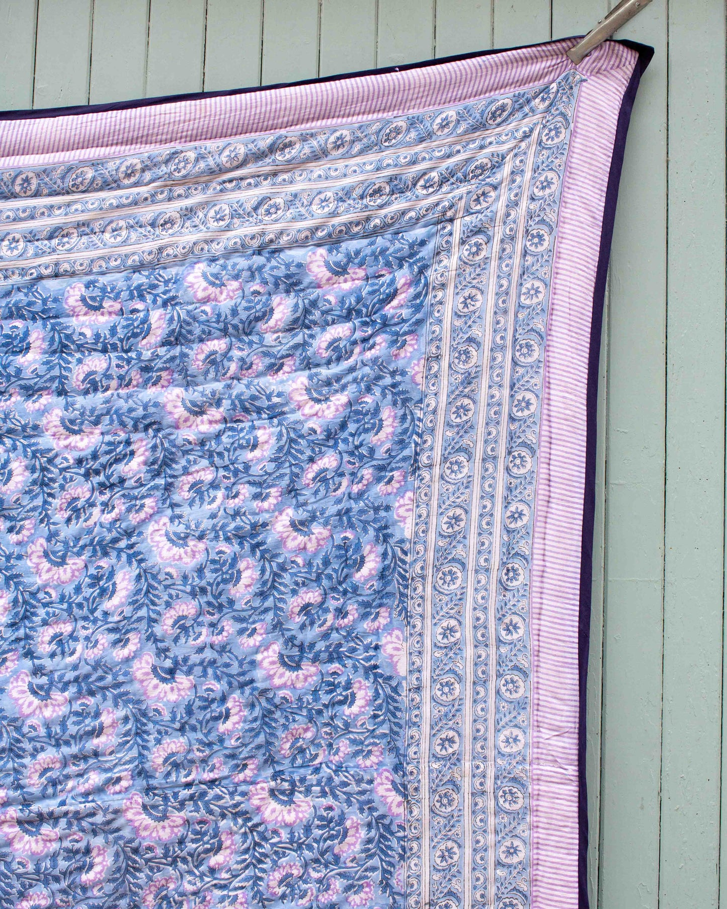 Print Block Padded Quilt - Grafton