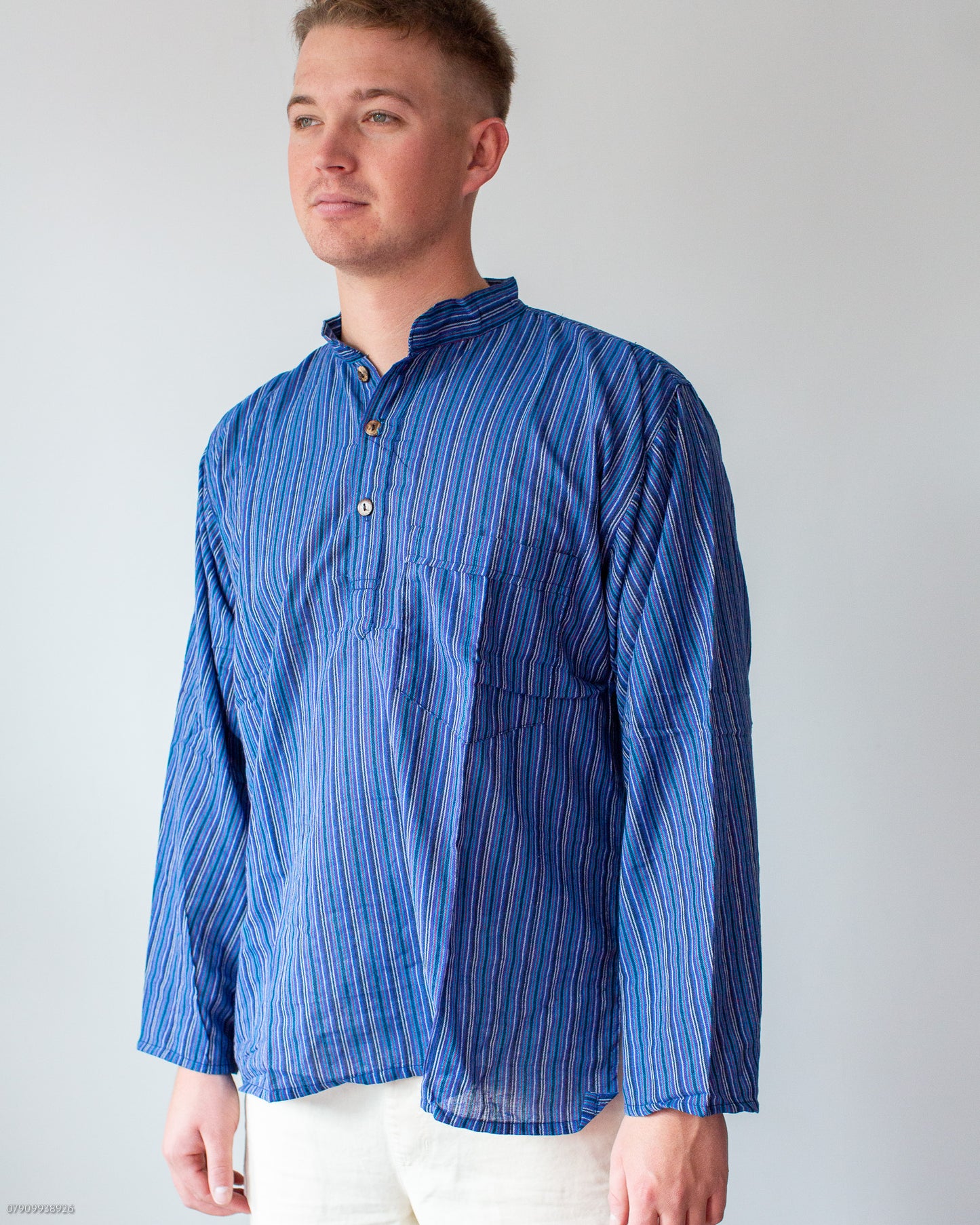 Load image into Gallery viewer, Blue Stripe Shirt
