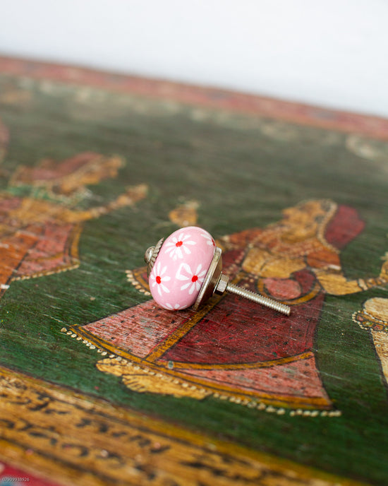 Pink & White Door Knob