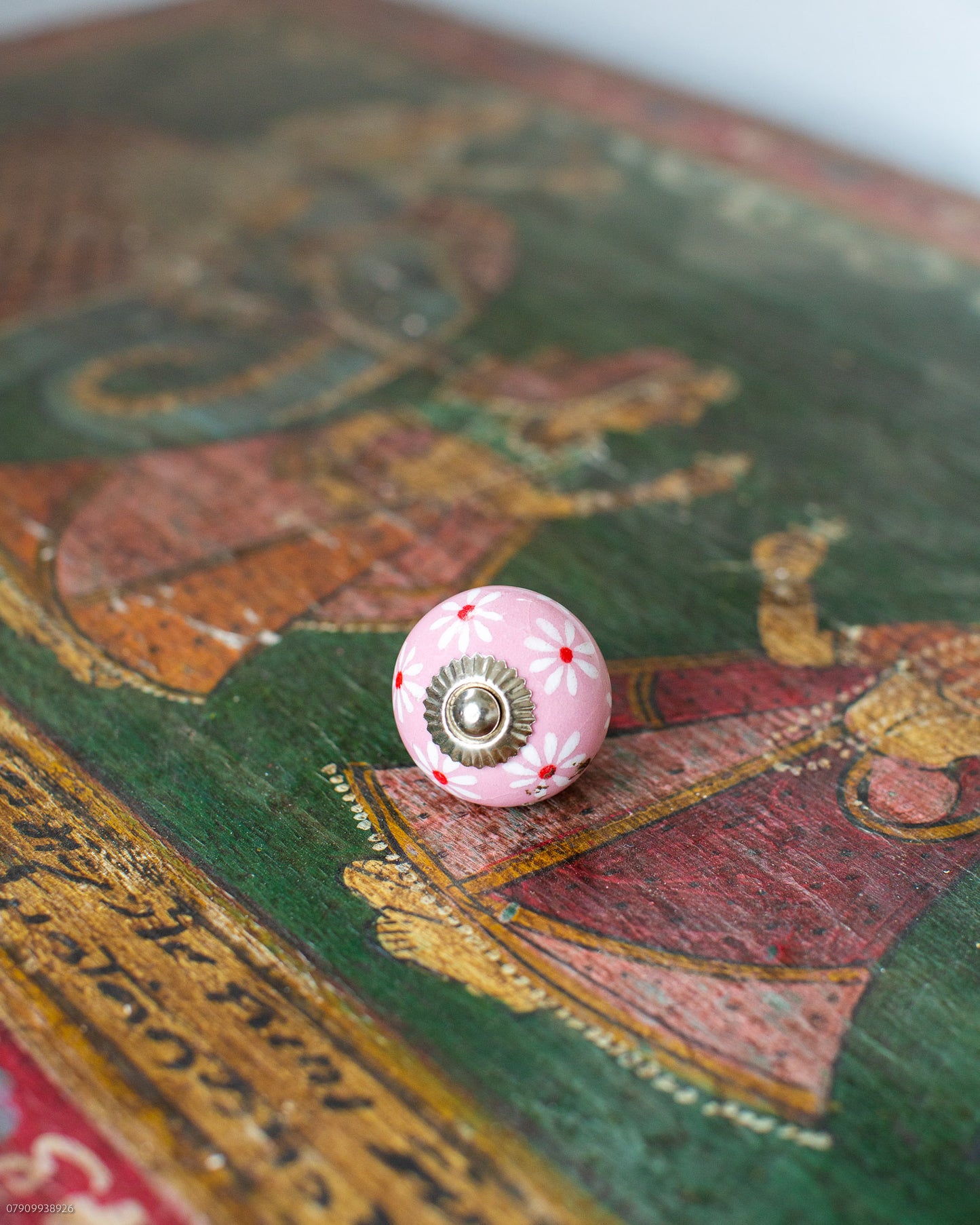 Pink & White Door Knob