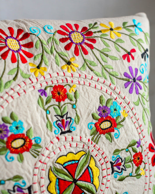 Embroidered Cushion Cover