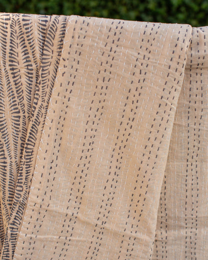 Geometric Gudri Kantha Throw