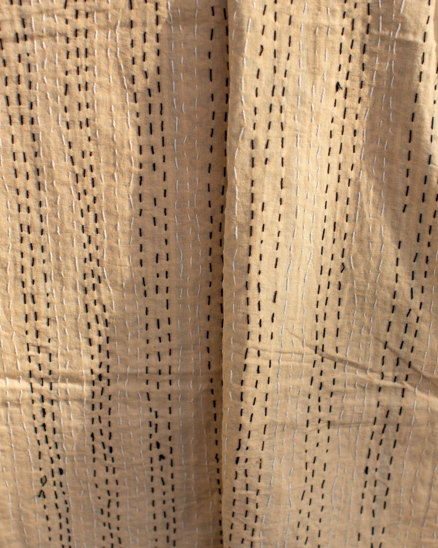 Black Gudri Kantha Throw