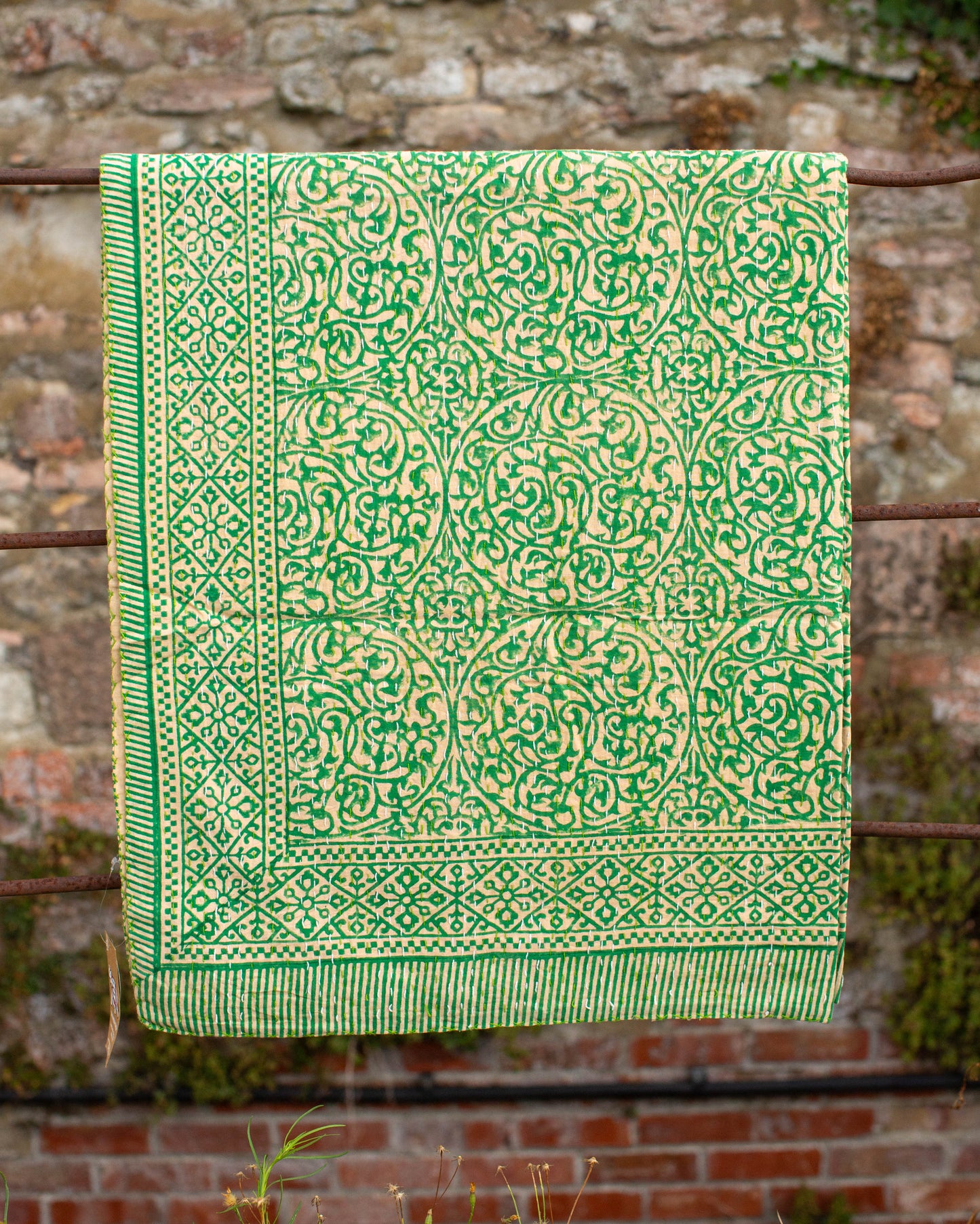 Gudri Kantha Throw