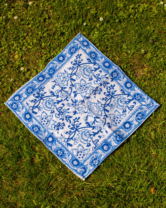 Blue Block Print Napkin