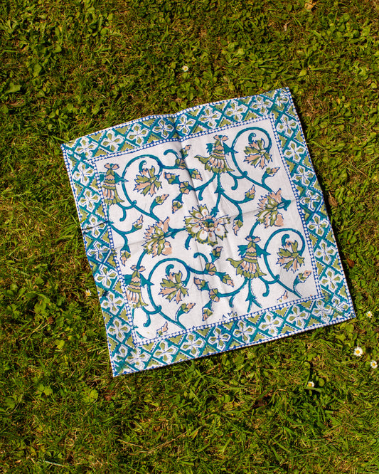 Green Block Print Napkin