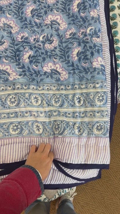 Print Block Padded Quilt - Grafton