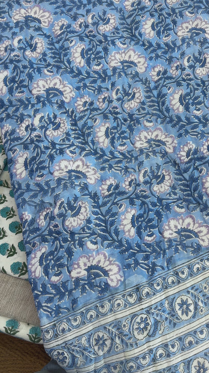 Print Block Padded Quilt - Grafton
