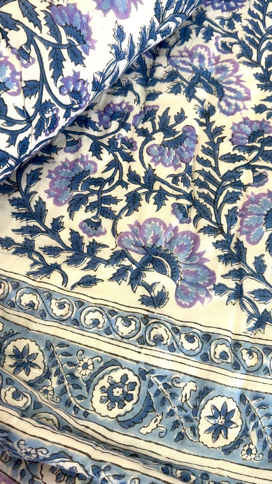 Print Block Padded Quilt - Grafton