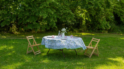 Print Block Round Tablecloth