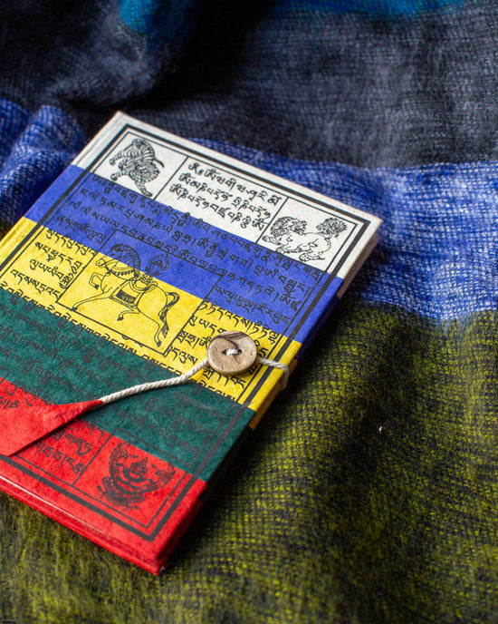 Nepal stripe handmade paper notebook