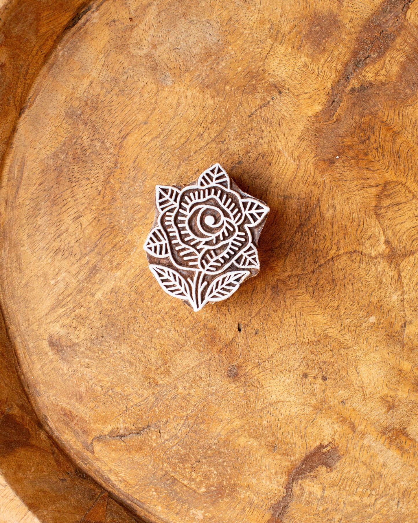 Rose Printing Block