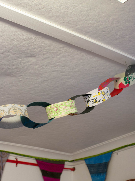 Assorted Recycled Paper Chains