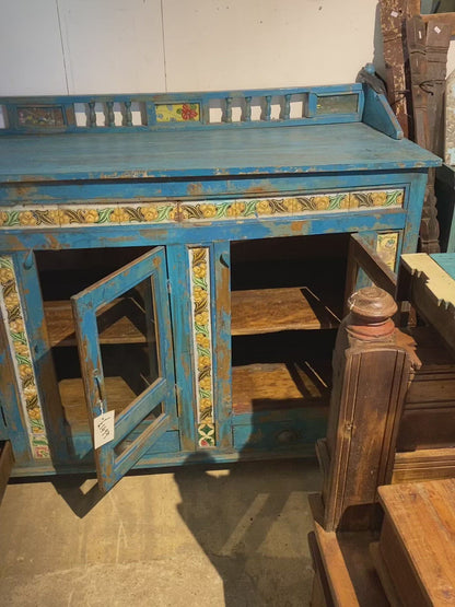 Large blue dresser