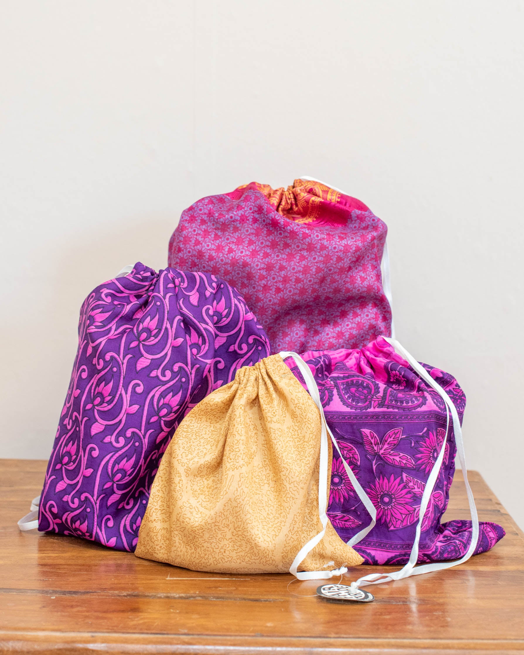 Set of 4 Sari Bags - The india Shop