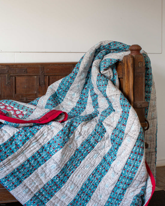 Print Block Cotton Quilt