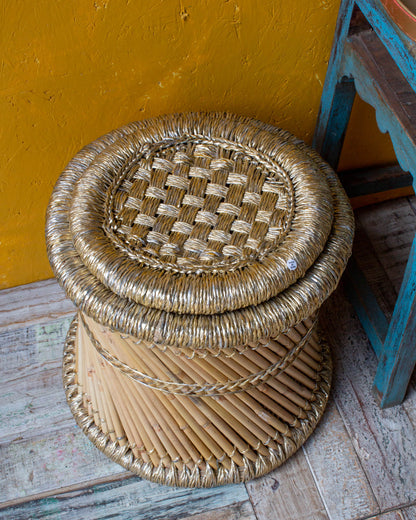 Muddha Stool - Gold