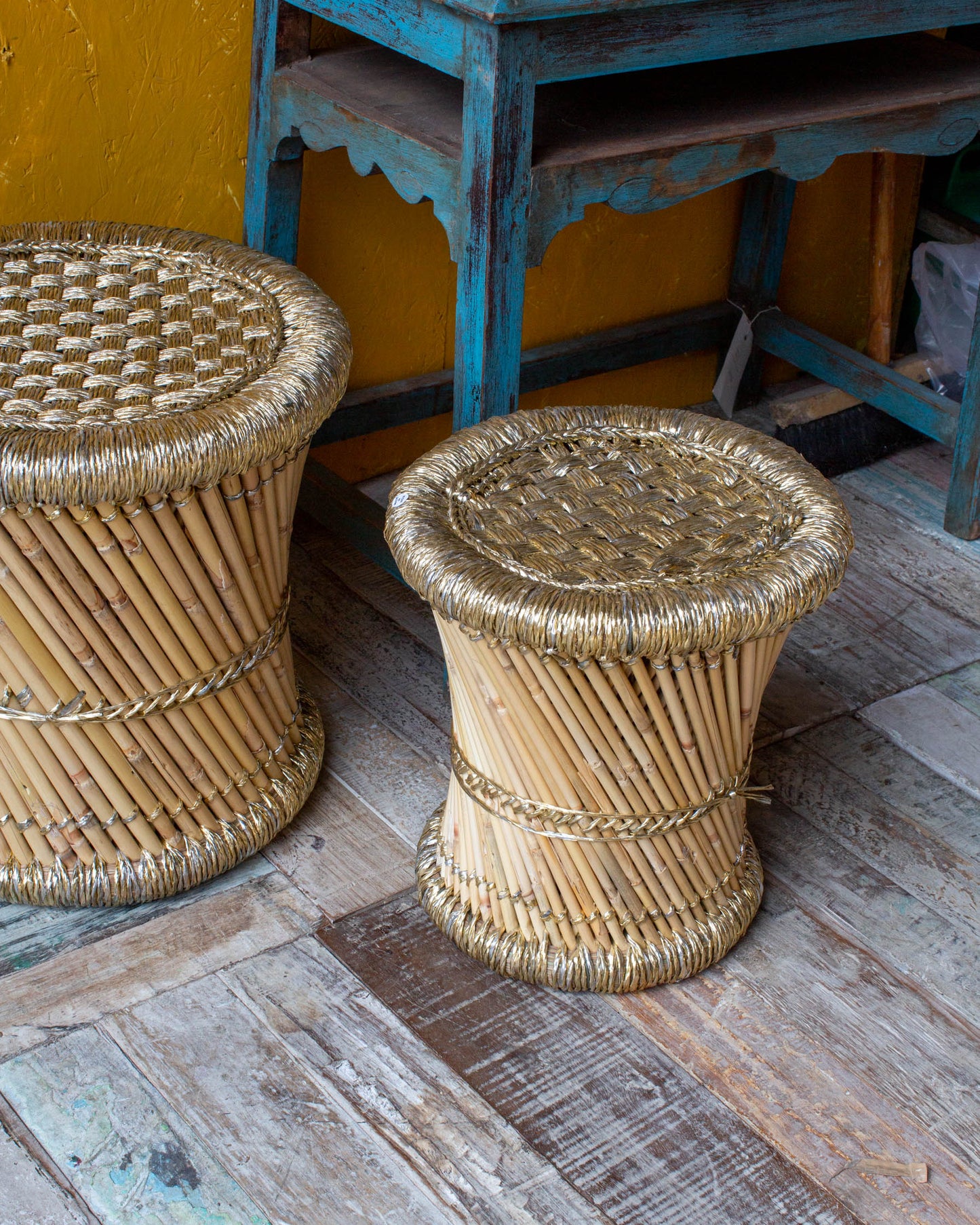 Muddha Stool - Gold