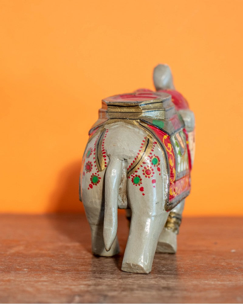 Load image into Gallery viewer, Hand Painted Wooden Elephant - The india Shop
