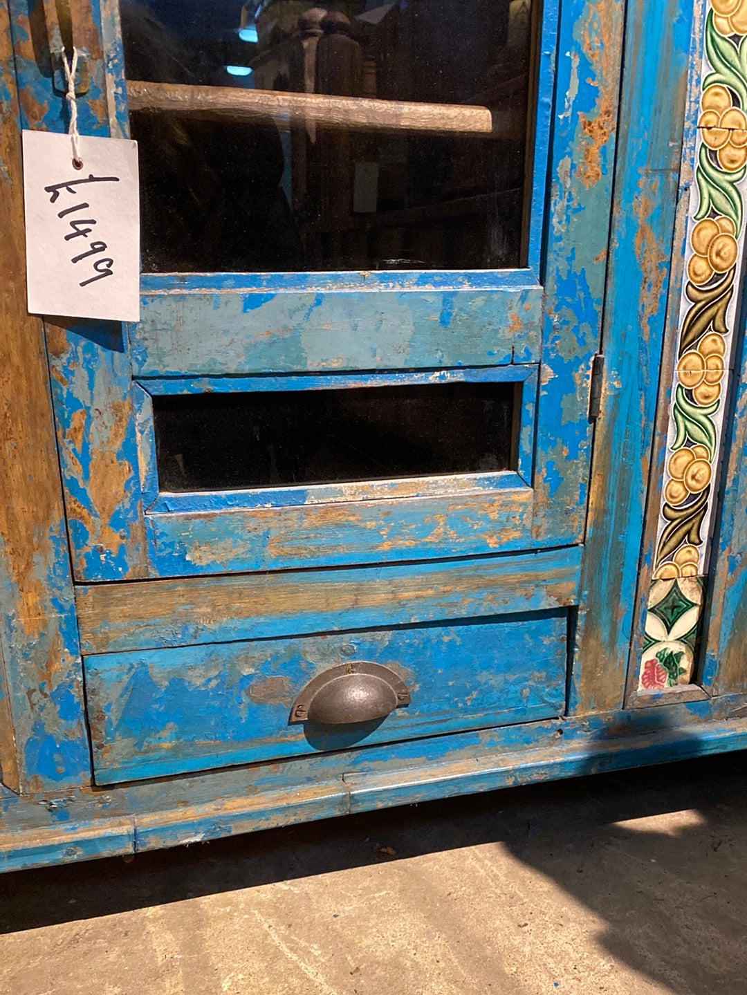Large blue dresser