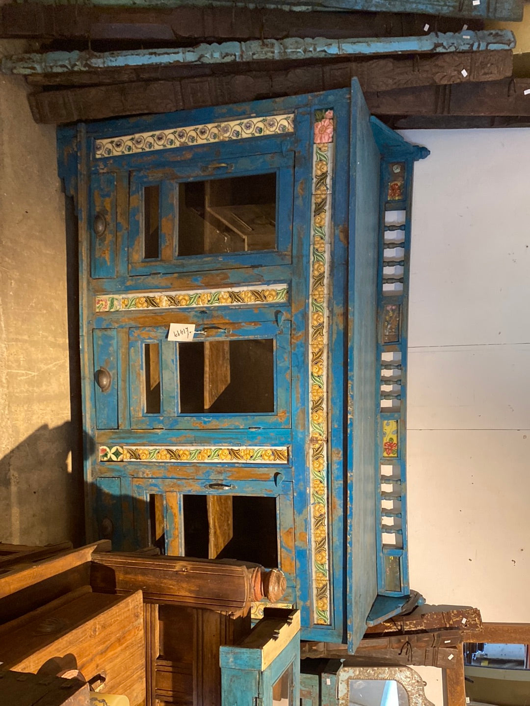 Large blue dresser