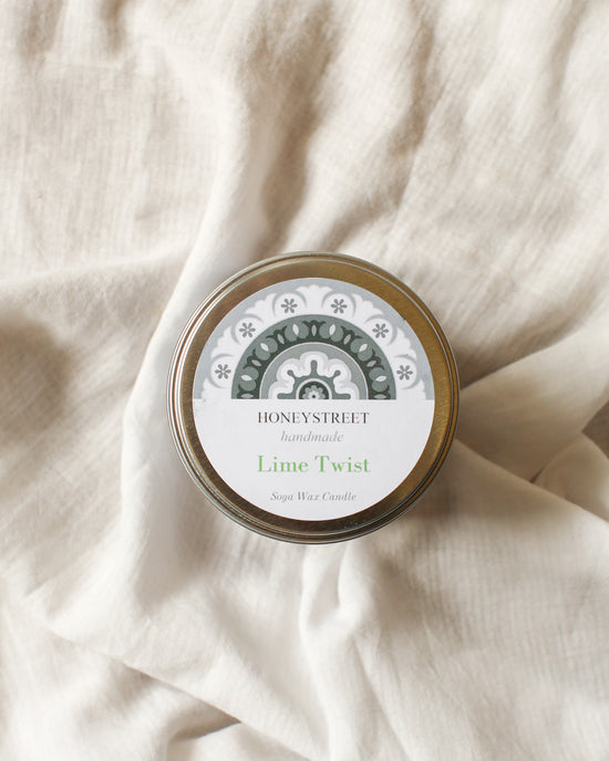 Lime Twist Tin Candle