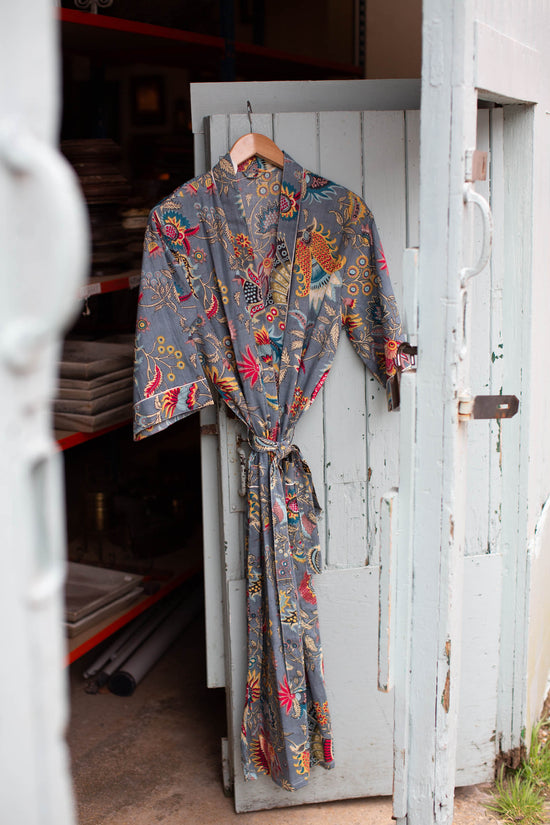 Hand Printed Kimono - #5