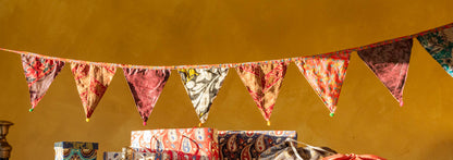 Small Sari Bunting - The india Shop