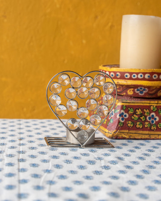 Sparkle Heart Votive - The india Shop