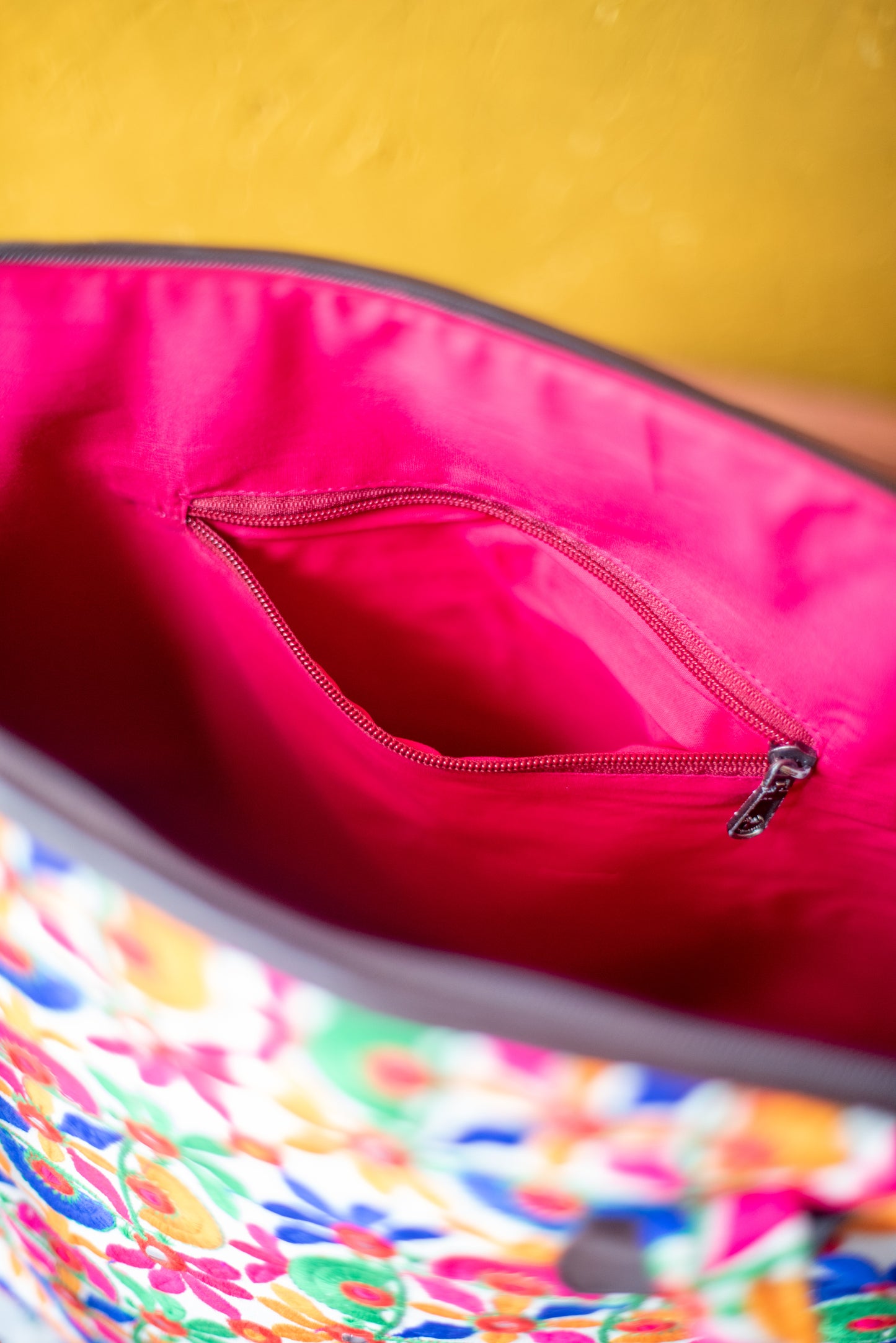 Pink Embellished Flower Handbag - The india Shop