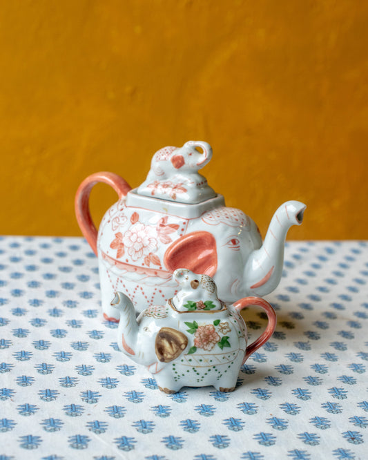 Peach Elephant Teapot - The india Shop